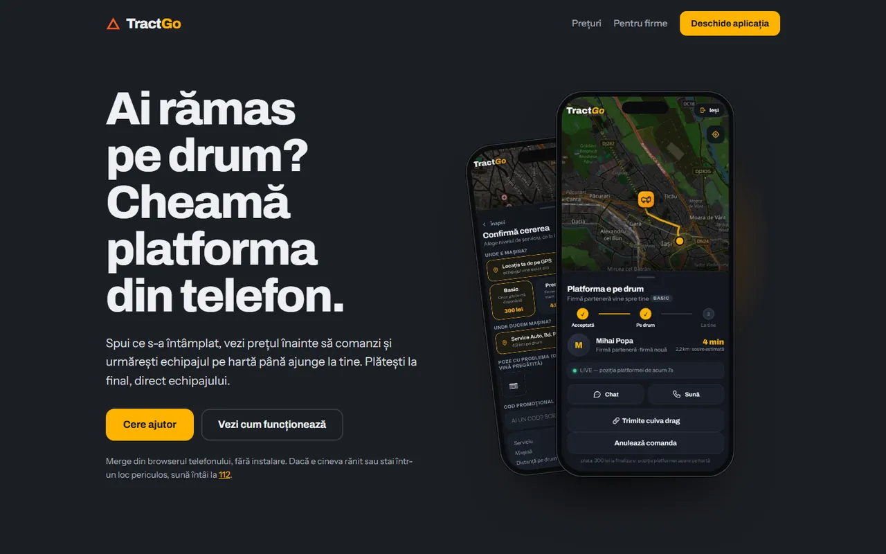 Pagina TractGo